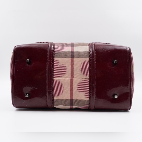 CA01 💚 Burberry Nova Check Heart Small Chester Bowling Bag - Picture 11 of 14